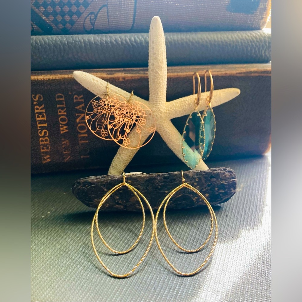 Gold Earring Bundle - image 1